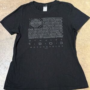 Harley-Davidson Black Tee with Iconic Logo